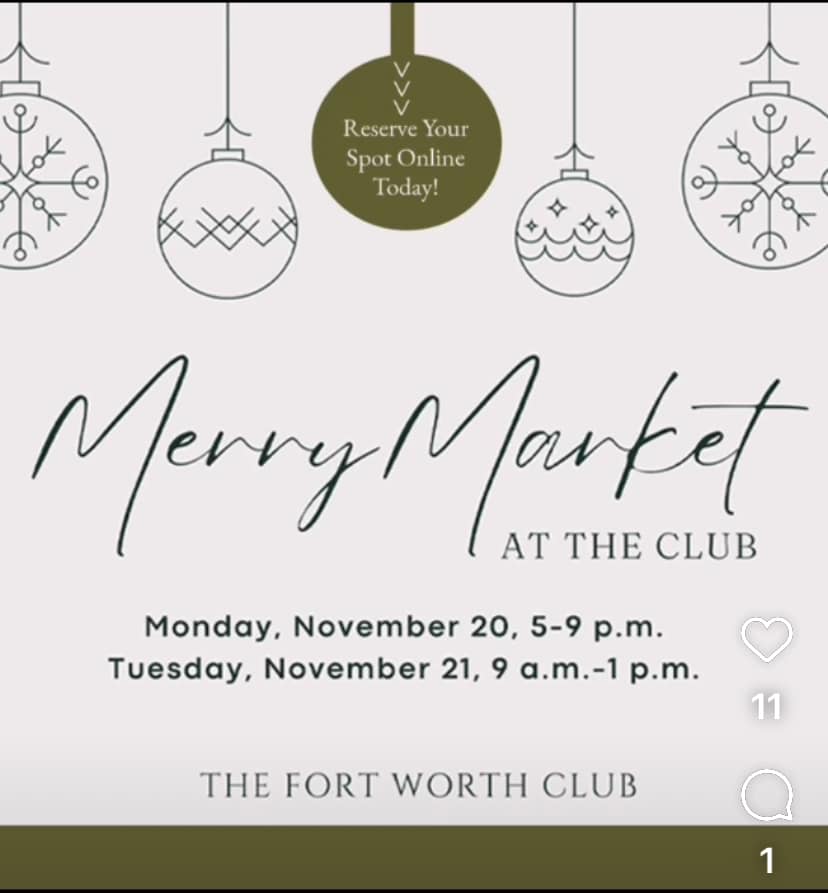 Merry Market at Fort Worth Club